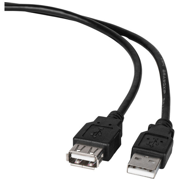 USB 2.0 Extension Cable Black 15 ft.