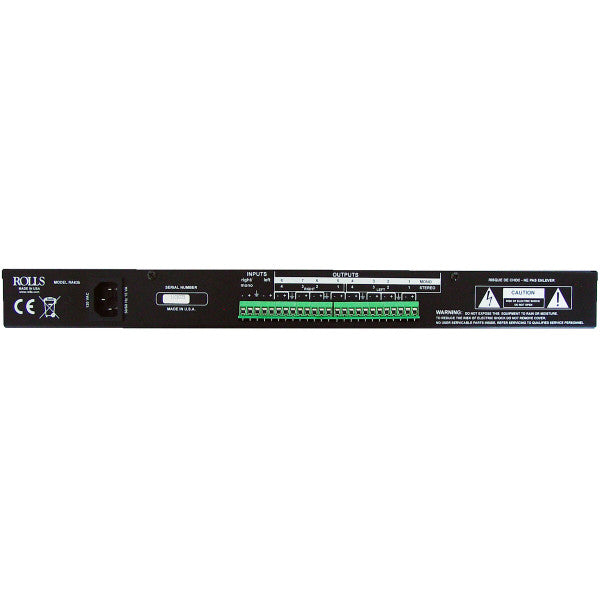 Rolls RA63b Rack Mount Distribution Amp 8 Channel Mono/4 Channel Stereo w/Screw Terminals