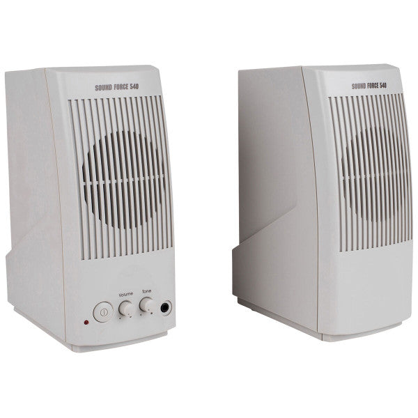 Sound Force 540 Computer Speaker Pair Without Power Supply